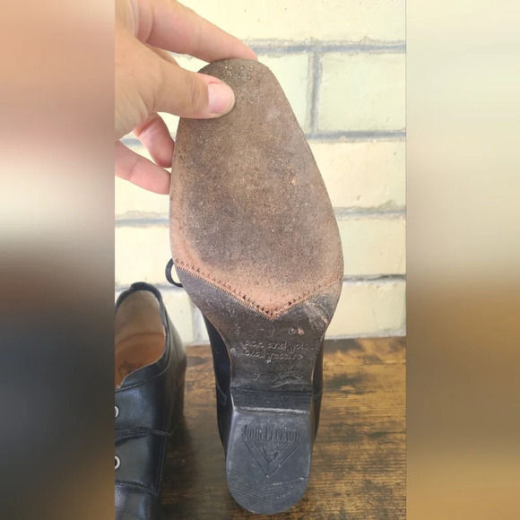 John Fluevog Black Leather Women's Shoes - Picture 5 of 9